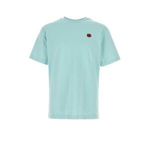 Kenzo Men Light Blue Cotton T-Shirt